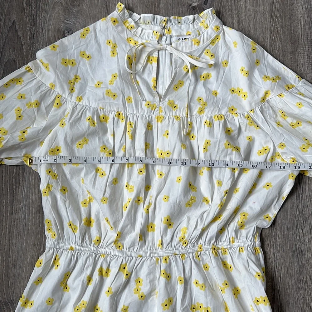 ASOS GLAMOROUS White & Yellow Floral Long Sleeve Romper NWT